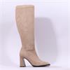 Pedro Anton Glasgow Knee High Heel Boot - Tobacco Suede